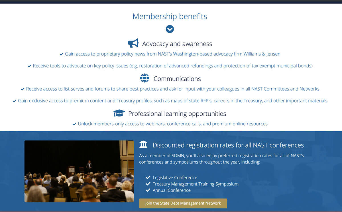 NAUPA member portal web page